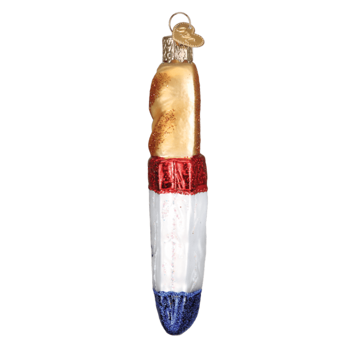 Old World Christmas Blown Glass Baguette Ornament