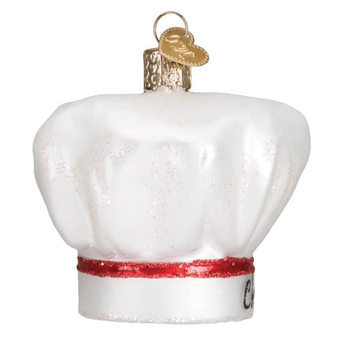Old World Christmas Blown Glass Chef's Hat Ornament