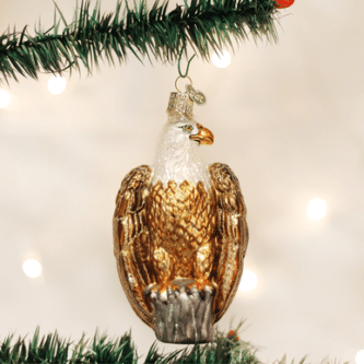 Old World Christmas Blown Glass Bald Eagle Ornament