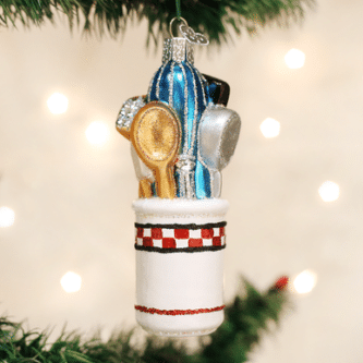Old World Christmas Blown Glass Kitchen Untensils Ornament