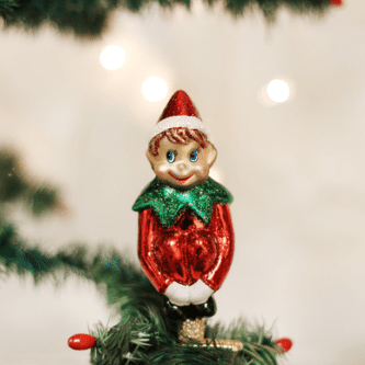 Old World Christmas Blown Glass Christmas Pixie Clip-On Ornament