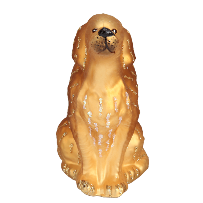 Sitting Golden Retriever Ornament Old World Christmas