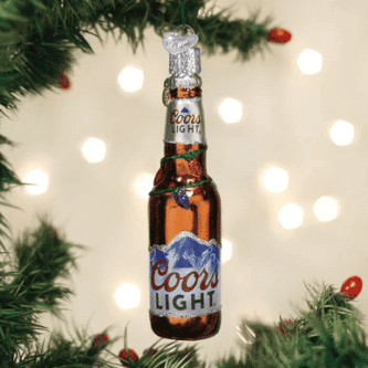 Holiday Coors Light Bottle Ornament Old World Christmas