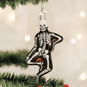 Old World Christmas Blown Glass Mr. Bones Ornament