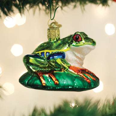 Red eyed Tree Frog Ornament Old World Christmas