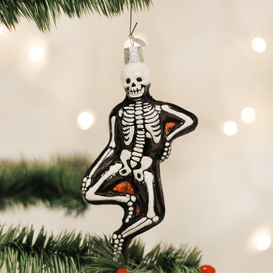 Old World Christmas Blown Glass Mr Bones Ornament