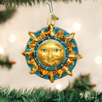 Old World Christmas Blown Glass Fanciful Sun Ornament