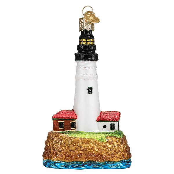 Old World Christmas Blown Glass Portland Head Lighthouse Ornament