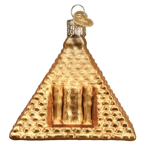 Old World Christmas Blown Glass Egyptian Pyramid Ornament