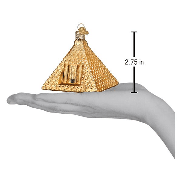 Old World Christmas Blown Glass Egyptian Pyramid Ornament