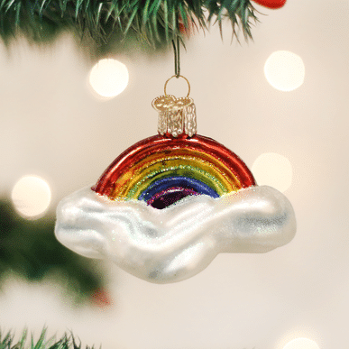 Old World Christmas Blown Glass Rainbow Ornament