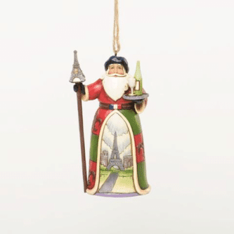 Jim Shore French Santa Ornament