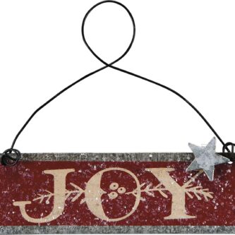 Joy Snowy Ornament