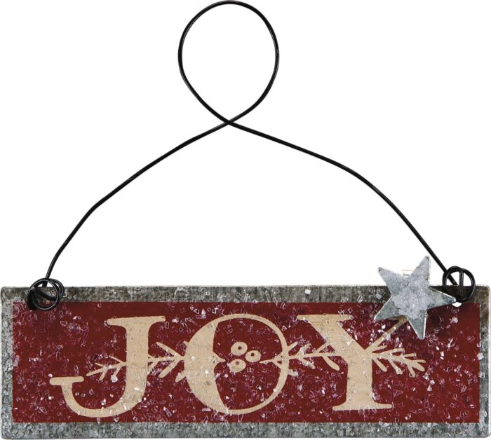 Joy Snowy Ornament