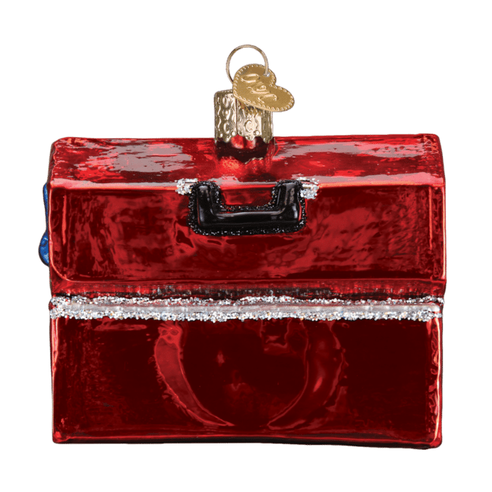 Old World Christmas Blown Glass Tool Box Ornament