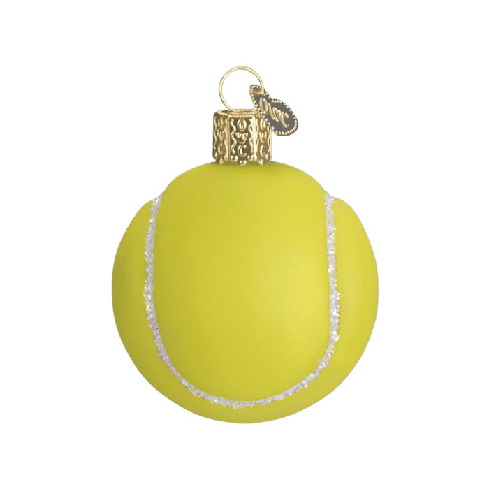Old World Christmas Blown Glass Tennis Ball Ornament