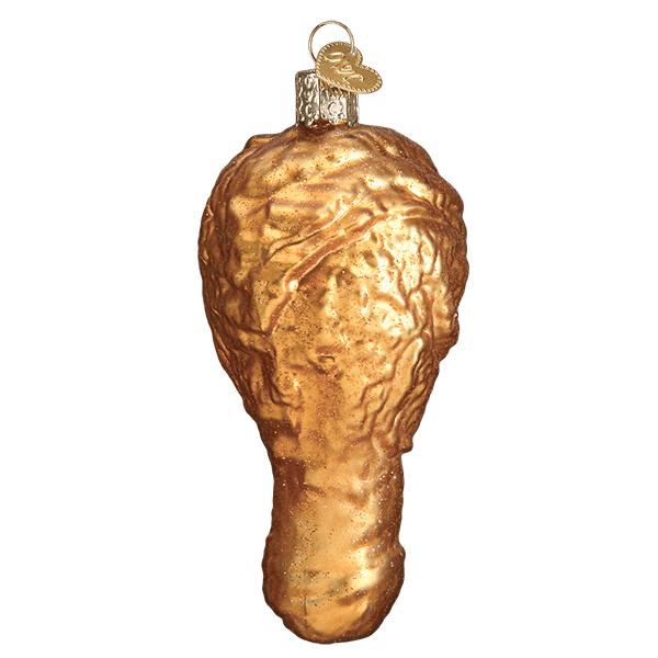 Old World Christmas Blown Glass Fried Chicken Ornament