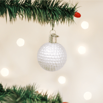 Old World Christmas Blown Glass Golf Ball Ornament