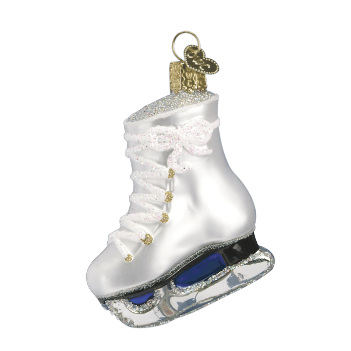 Old World Christmas Blown Glass Ice Skate Ornament