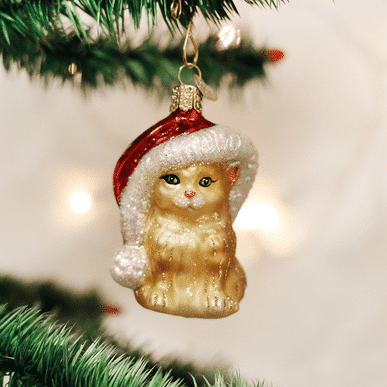 Santas Kitten Ornament Old World Christmas