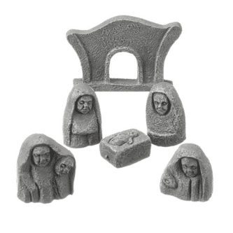 Celtic 6 Piece Stone Nativity