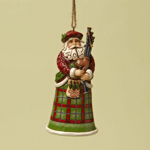 Jim Shore Scottish Santa Ornament