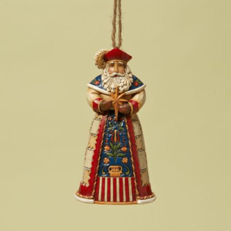 Jim Shore Polish Santa Ornament