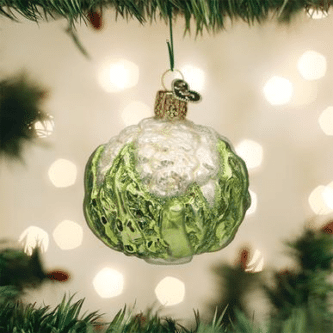 Old World Christmas Blown Glass Cauliflower Ornament