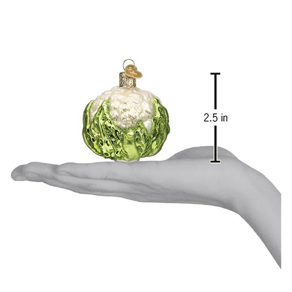 Old World Christmas Blown Glass Cauliflower Ornament