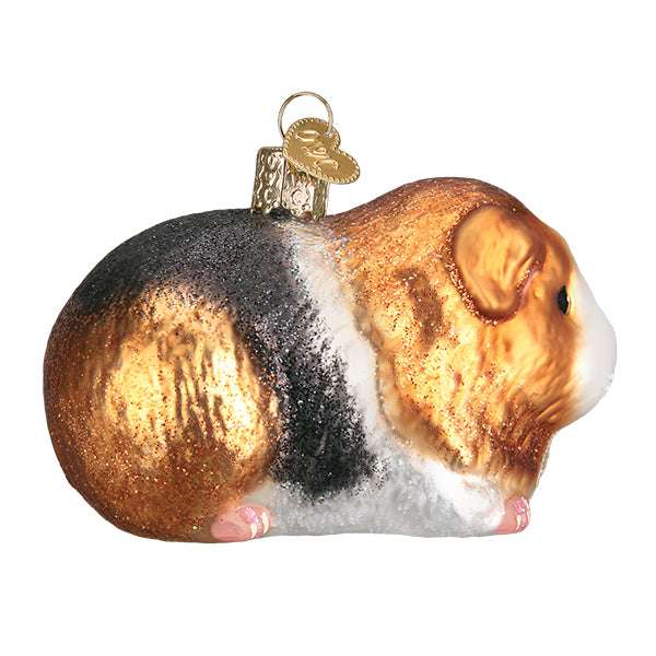 Old World Christmas Blown Glass Guinea Pig Ornament