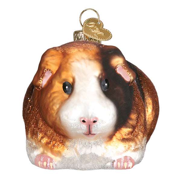 Old World Christmas Blown Glass Guinea Pig Ornament