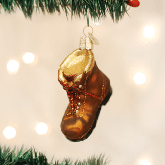 Old World Christmas Blown Glass Hiking Boot Ornament