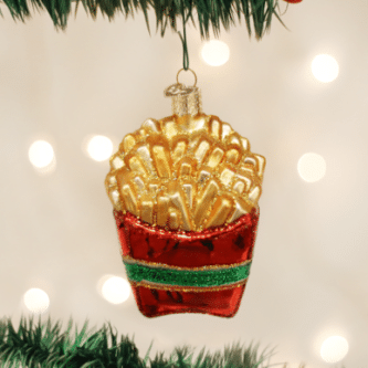 Old World Christmas Blown Glass French Fries Ornament