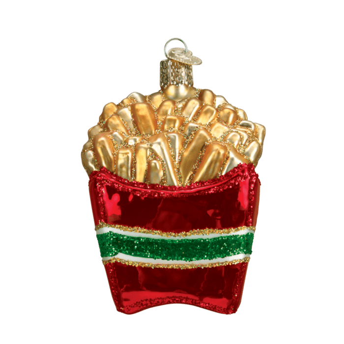 Old World Christmas Blown Glass French Fries Ornament