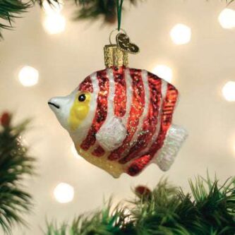 Peppermint Angelfish Ornament Old World Christmas