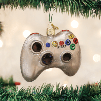 Old World Christmas Blown Glass Video Game Controller Ornament