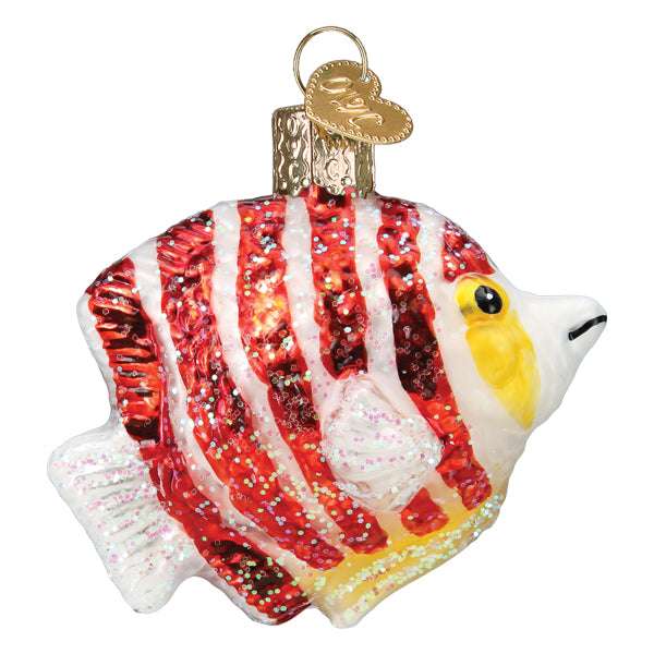 Peppermint Angelfish Ornament Old World Christmas