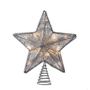 Tree Topper Silver Wire Star