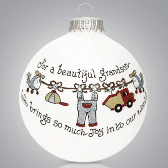 Grandson Joy Ball Ornament