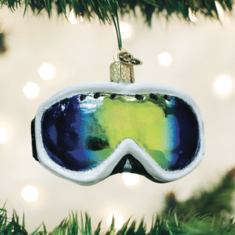 Old World Christmas Blown Glass Ski Googles Ornament