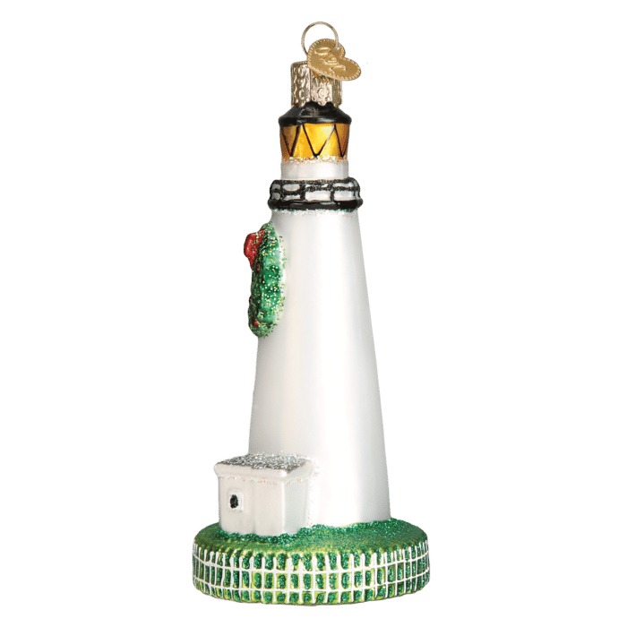 Old World Christmas Blown Glass Ocracoke Lighthouse Ornament