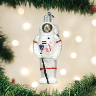 Old World Christmas Blown Glass Astronaut Ornament