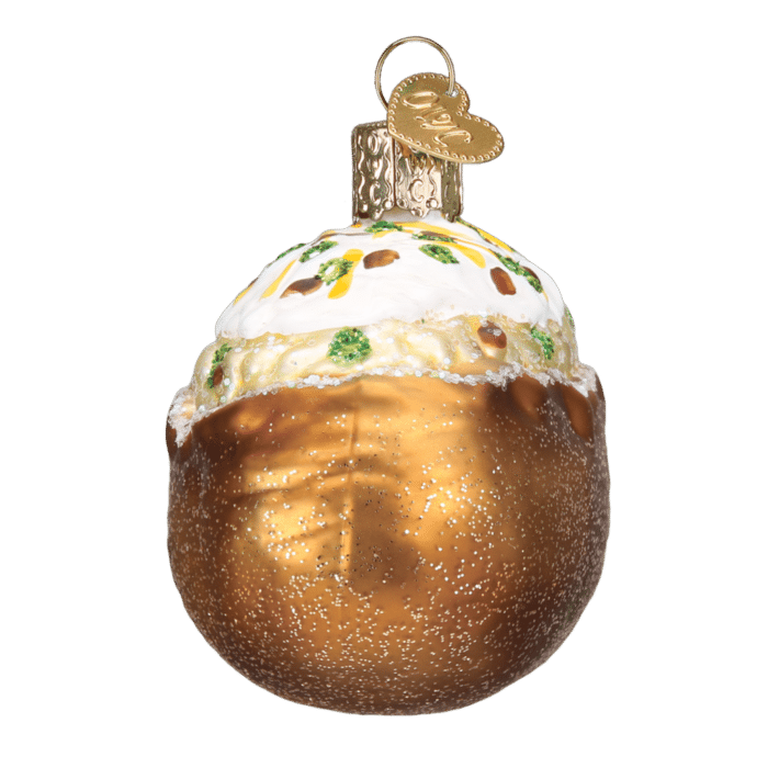 Old World Christmas Blown Glass Baked Potato Ornament