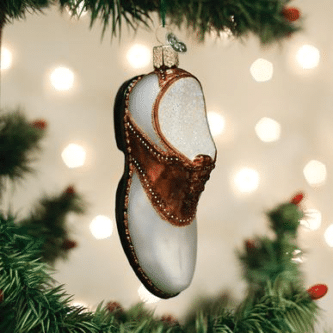 Old World Christmas Blown Glass Golf Shoe Ornament