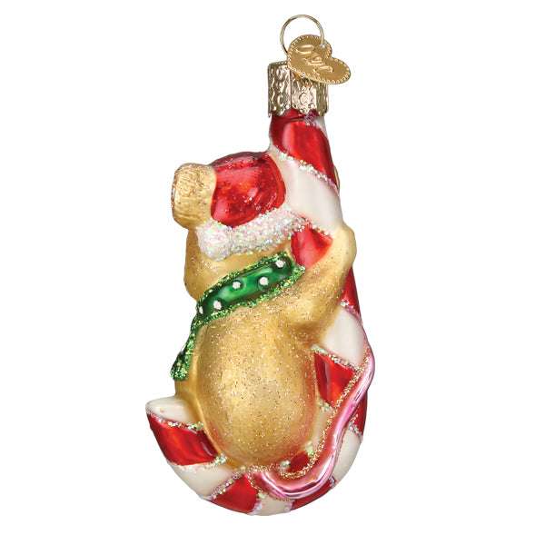 Candy Cane Mouse Ornament Old World Christmas