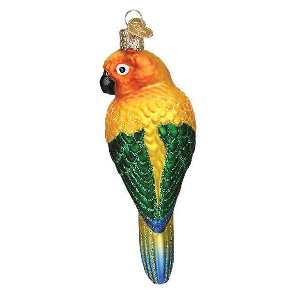 Old World Christmas Blown Glass Sun Conure Ornament