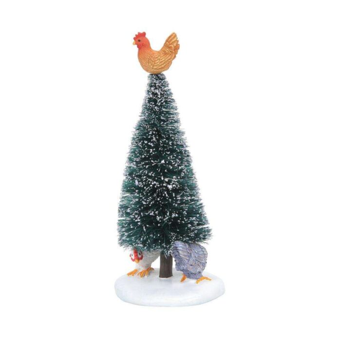 Dept 56 Dickens Village Three French Hens Tree