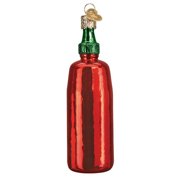 Old World Christmas Blown Glass Sriracha Sauce Ornament