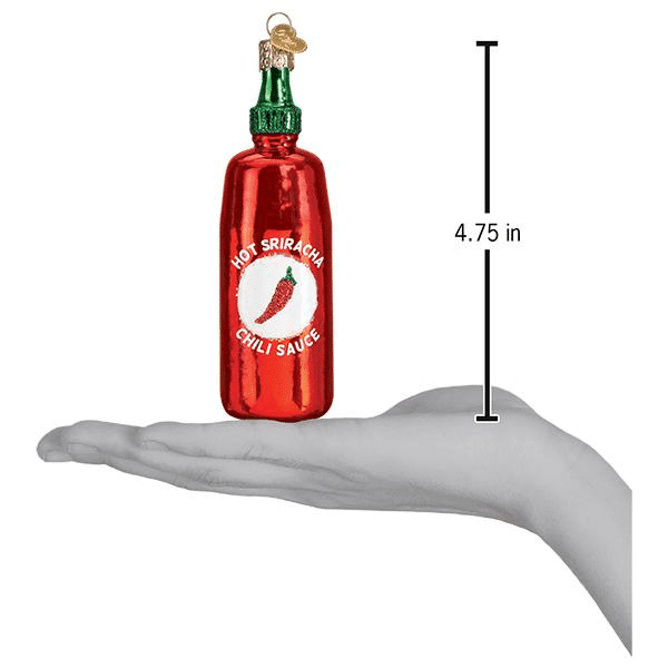 Old World Christmas Blown Glass Sriracha Sauce Ornament