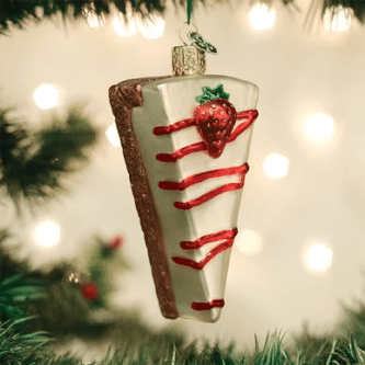 Old World Christmas Blown Glass Cheesecake Ornament